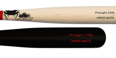 Viper Prolight Series Engraved Bats