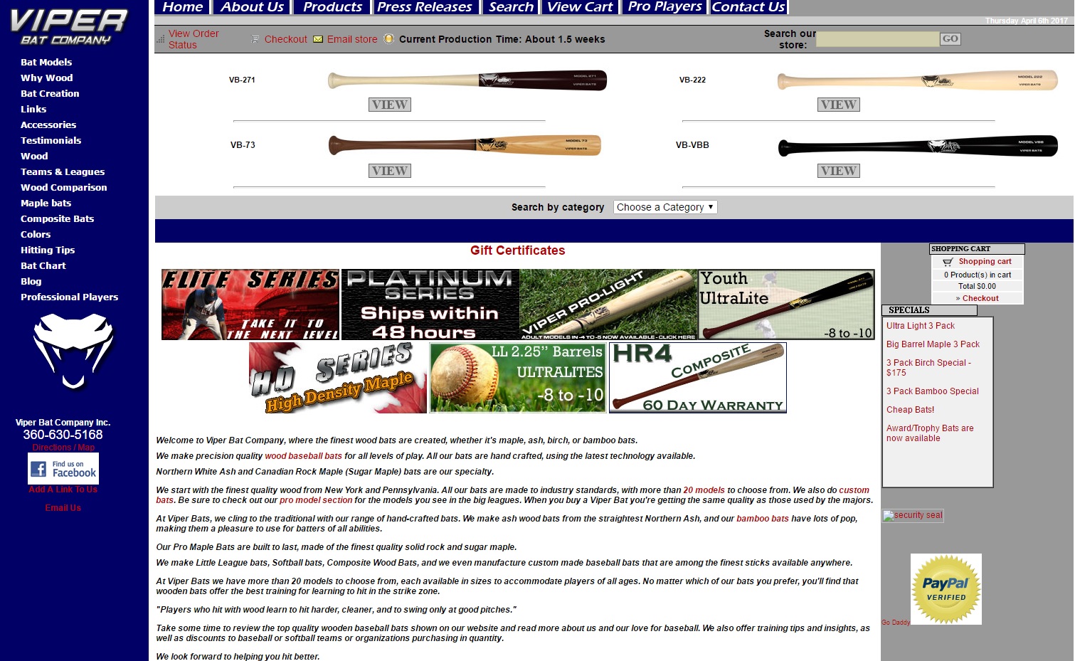 Viper Bats 2006 website 3