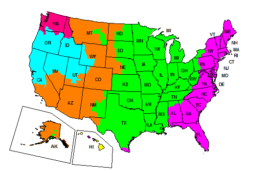 Fedex Ground Transit Map