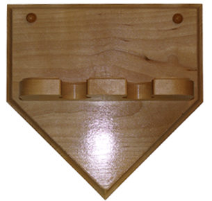 home plate bat rack